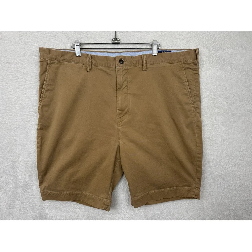 Polo Ralph Lauren Stretch Classic Fit Chino Shorts Men's 42 Khaki Preppy Golf